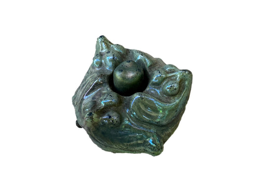Antique Art Nouveau Table Bell | Glazed Stoneware | 1900