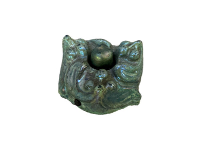 Antique Art Nouveau Table Bell | Glazed Stoneware | 1900