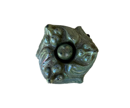 Antique Art Nouveau Table Bell | Glazed Stoneware | 1900