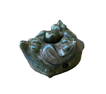 Antique Art Nouveau Table Bell | Glazed Stoneware | 1900