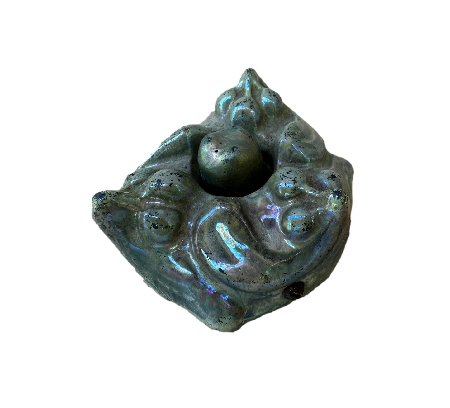 Antique Art Nouveau Table Bell | Glazed Stoneware | 1900