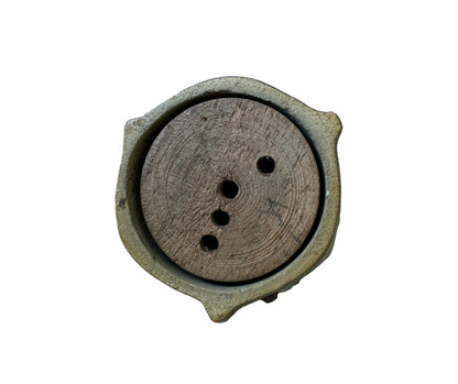 Antique Art Nouveau Table Bell | Glazed Stoneware | 1900