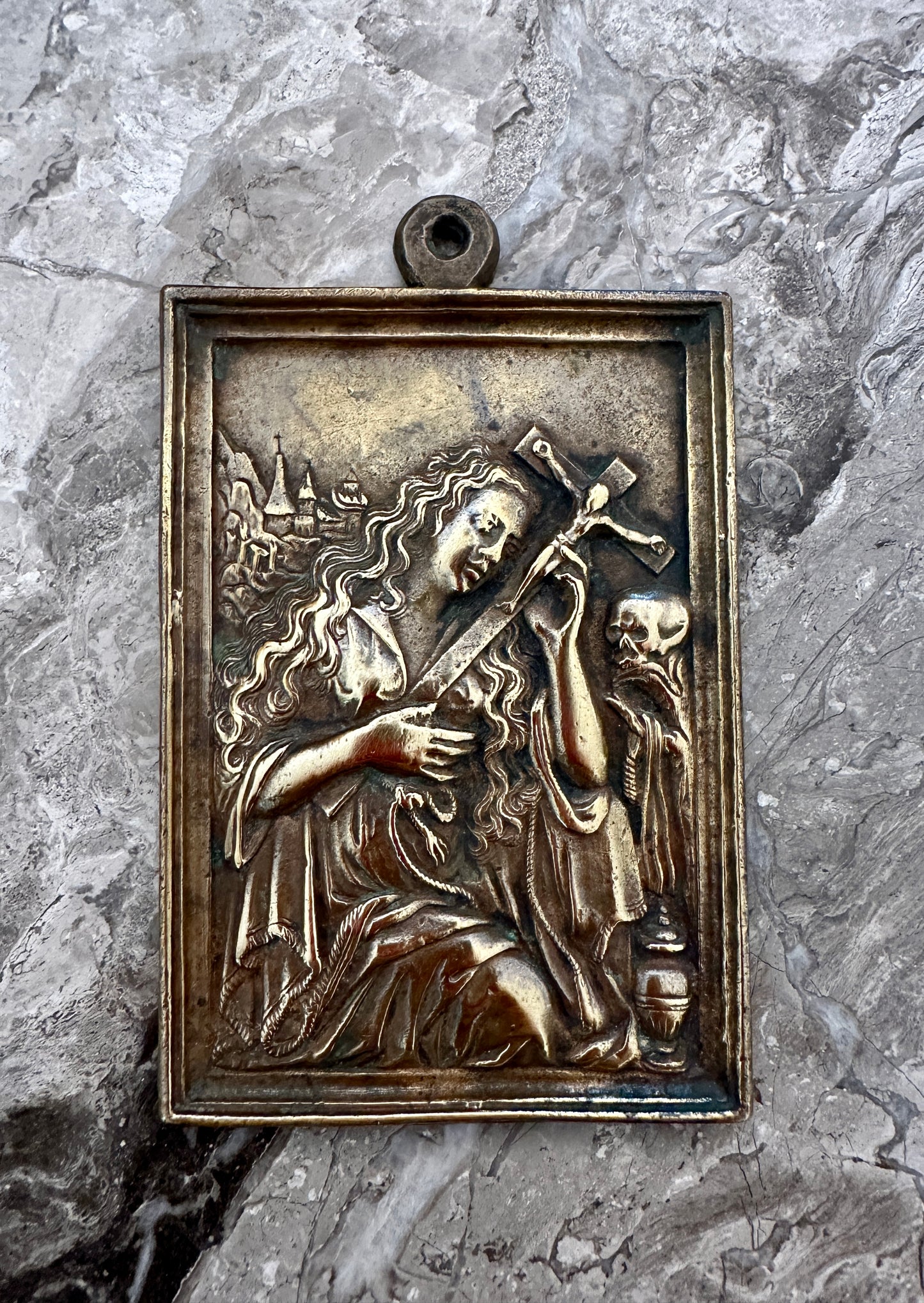 Saint Mary Magdalene Plaque Bronze