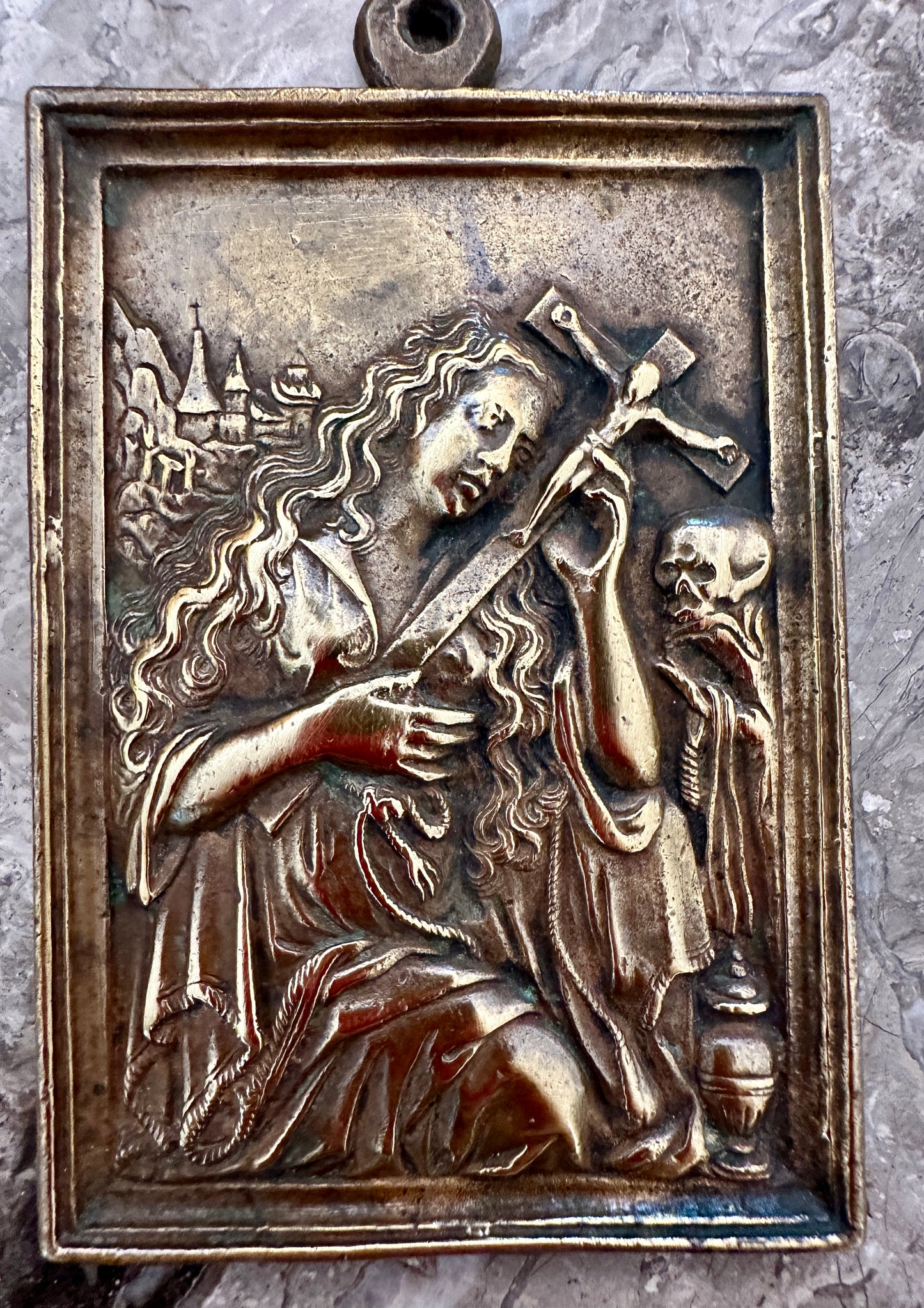 Saint Mary Magdalene Plaque Bronze