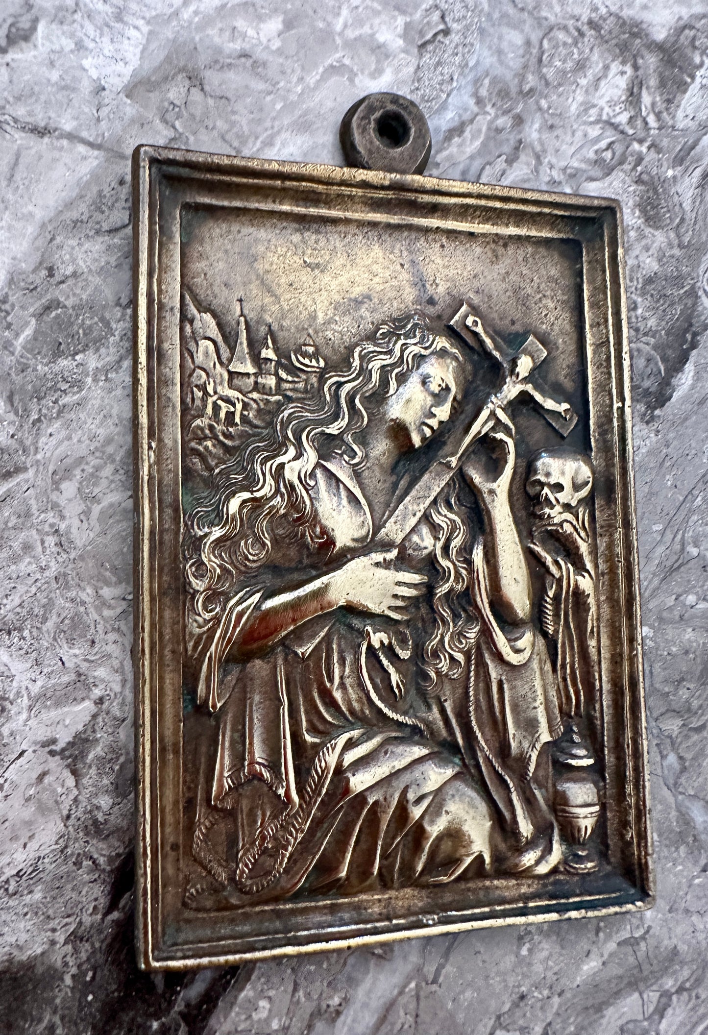 Saint Mary Magdalene Plaque Bronze