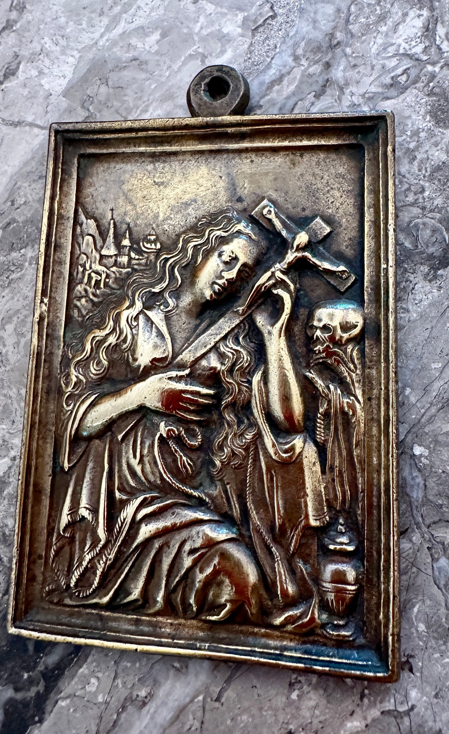 Saint Mary Magdalene Plaque Bronze