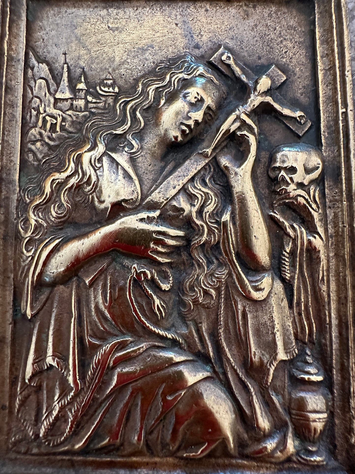 Saint Mary Magdalene Plaque Bronze