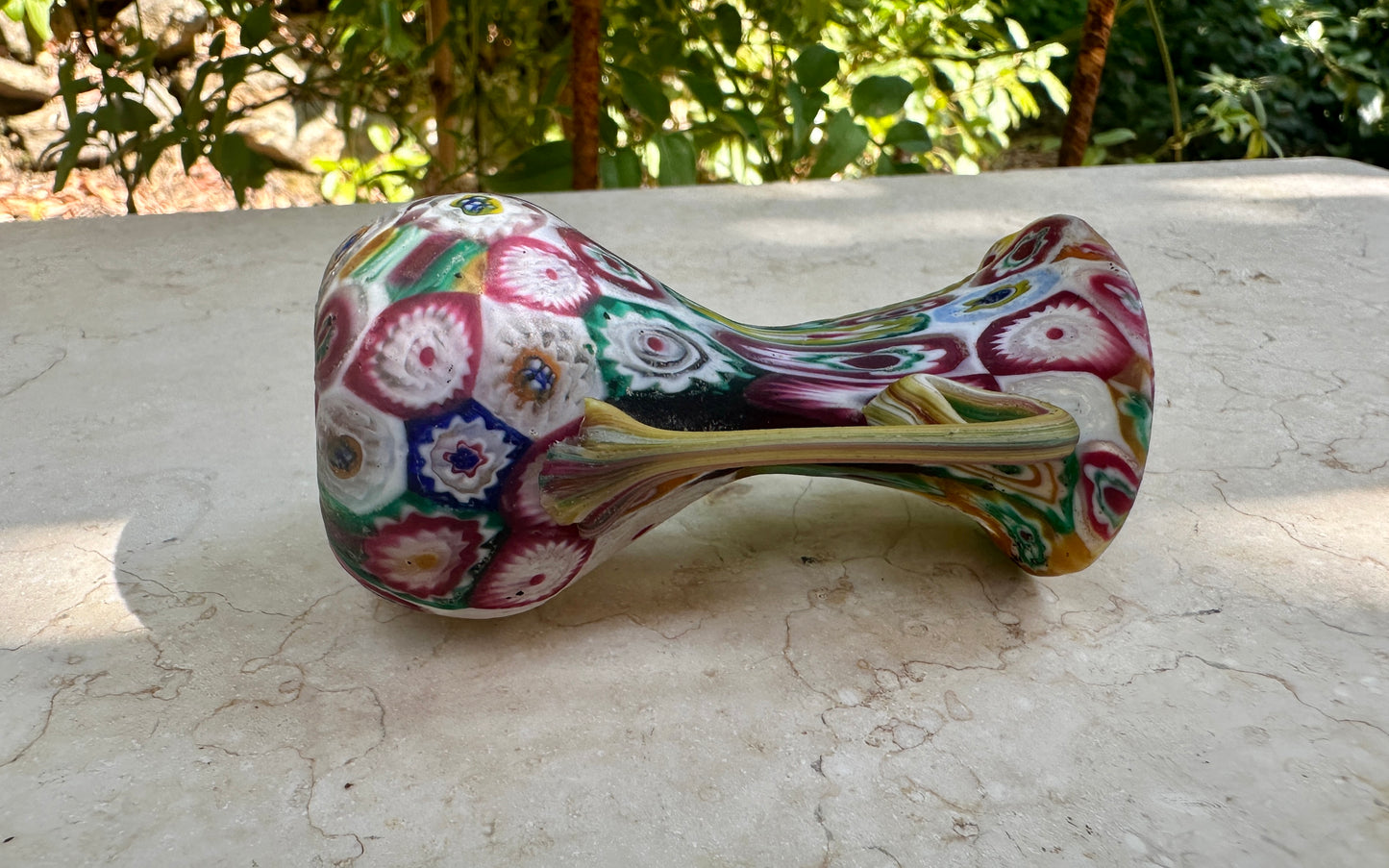 Vintage Murano Millefiori Vase – Hand Blown 1960s Art Glass