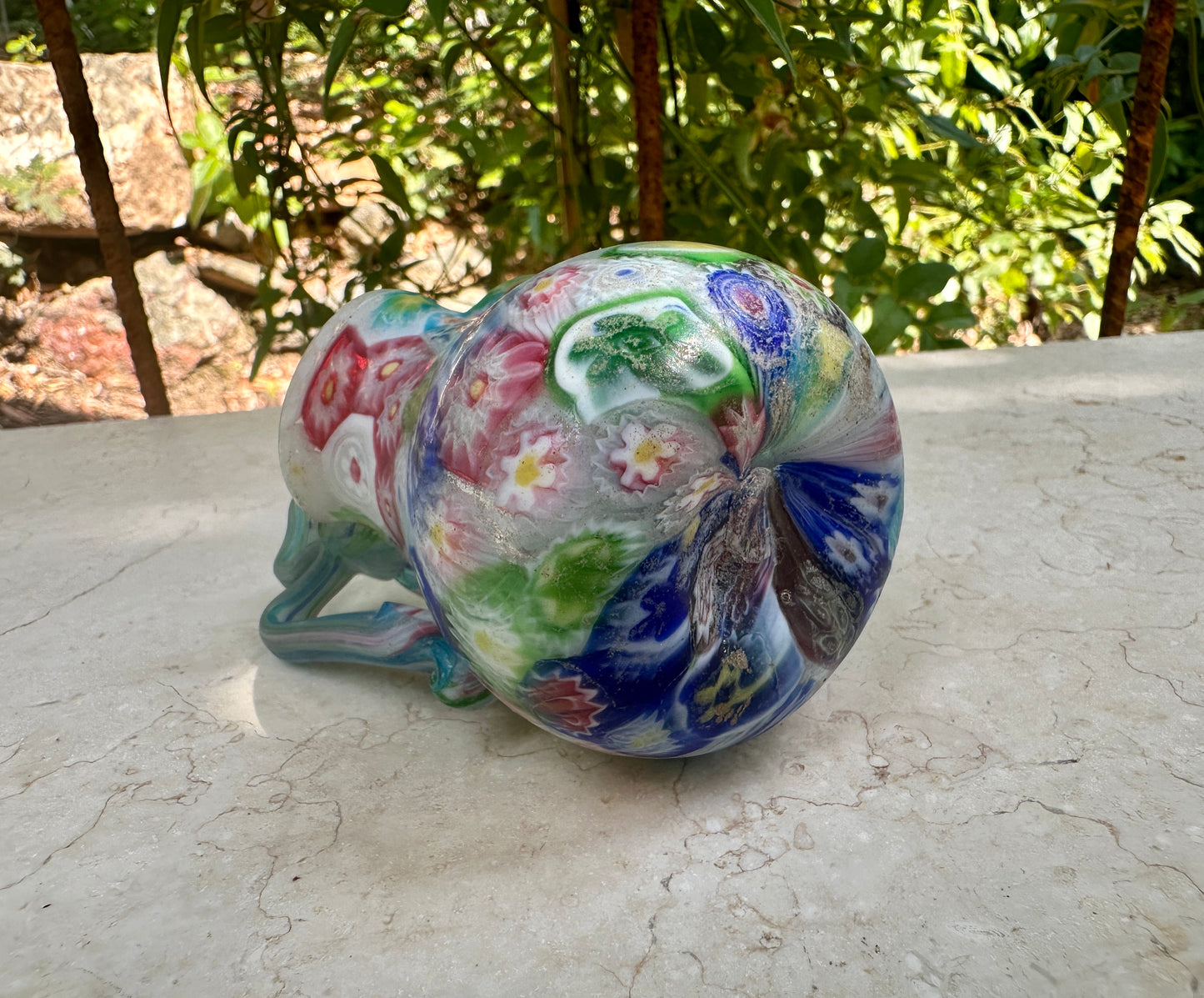 Vintage Murano Millefiori Mini Pitcher – 1960s Art Glass