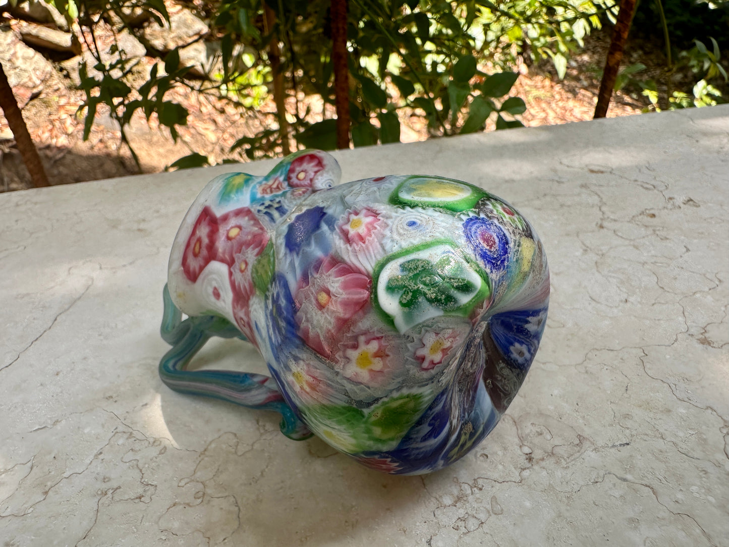 Vintage Murano Millefiori Mini Pitcher – 1960s Art Glass