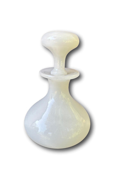 1930's French White Opaline Perfume Bottle