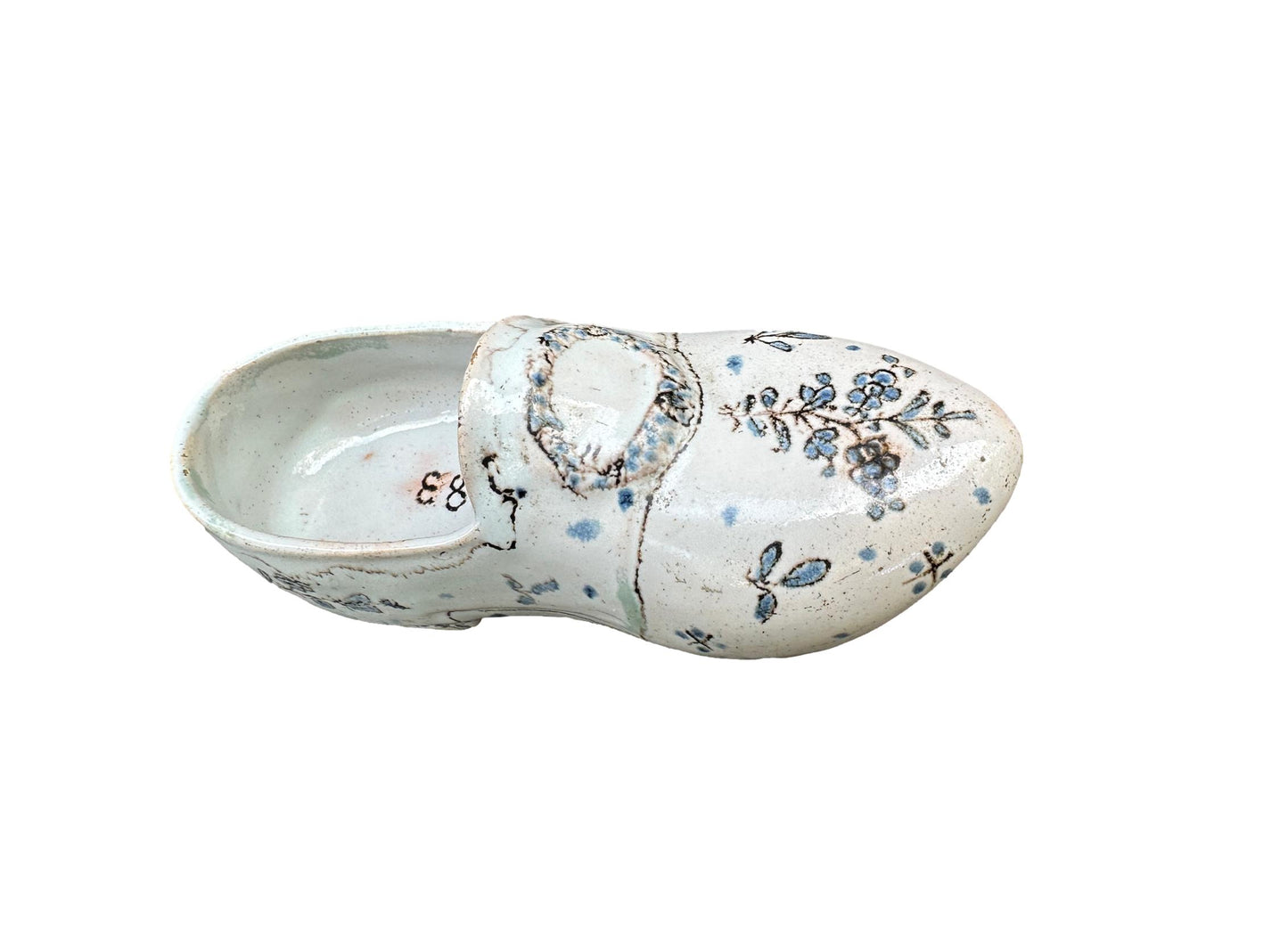 Antique Faience Shoes Pocket 1783