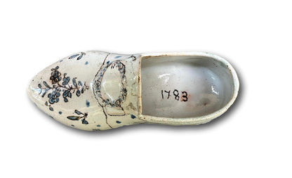 Antique Faience Shoes Pocket 1783