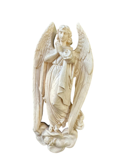 19th century angel sculpture signed Mattei French religious art