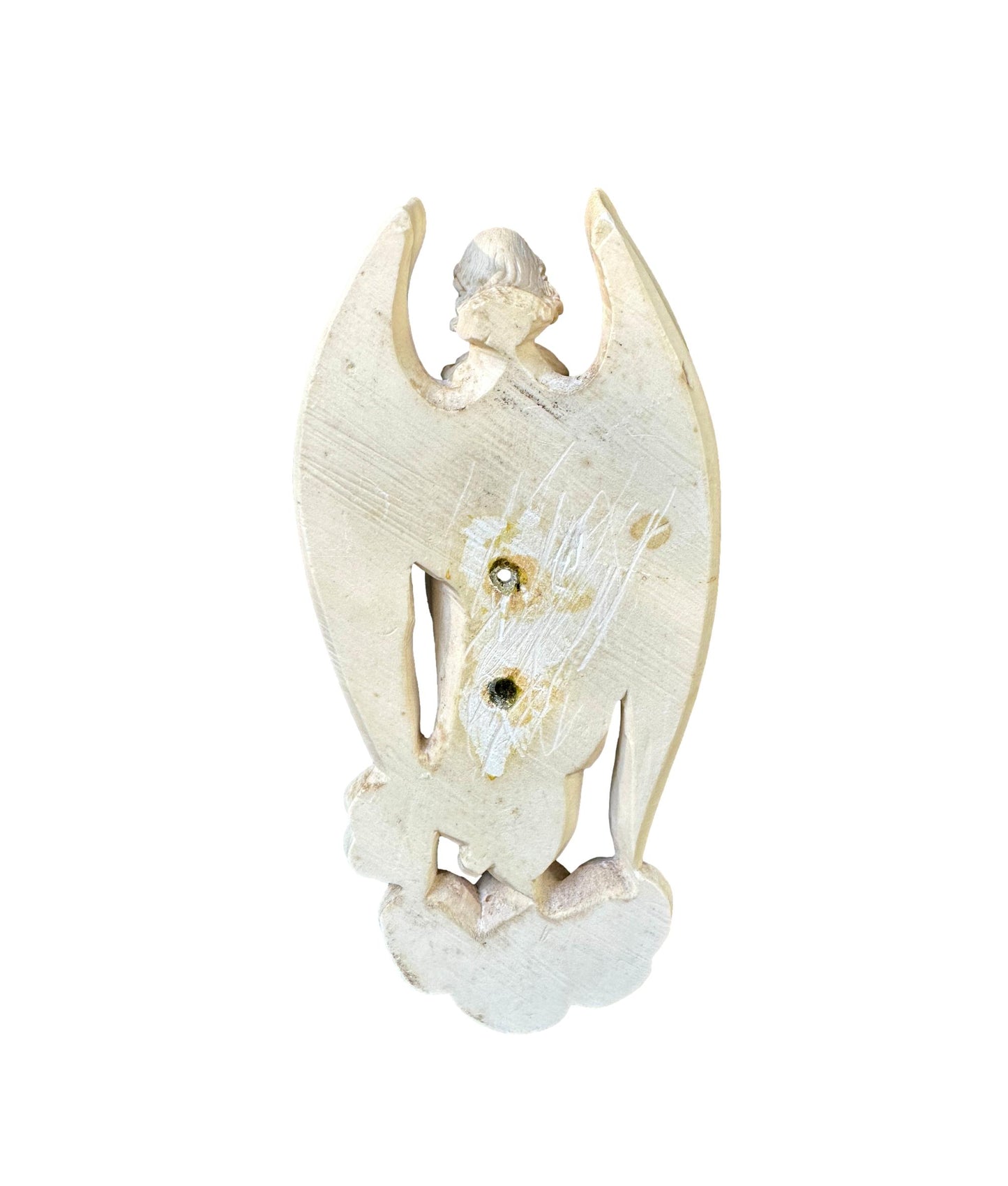 19th Century Angel Sculpture Signed Mattei