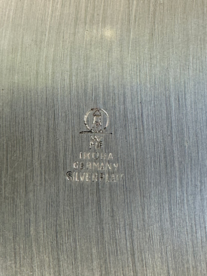 Art Deco WMF Metal Vase – 1930s German Silverplate Chrome Ikora Style