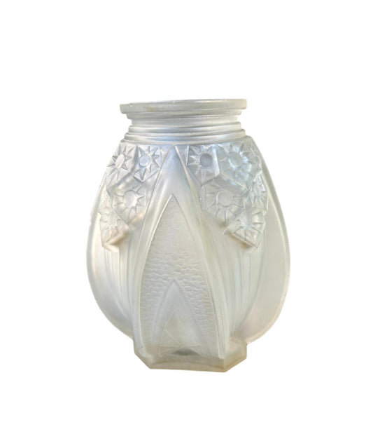 Muller Frères Art Deco Glass Vase