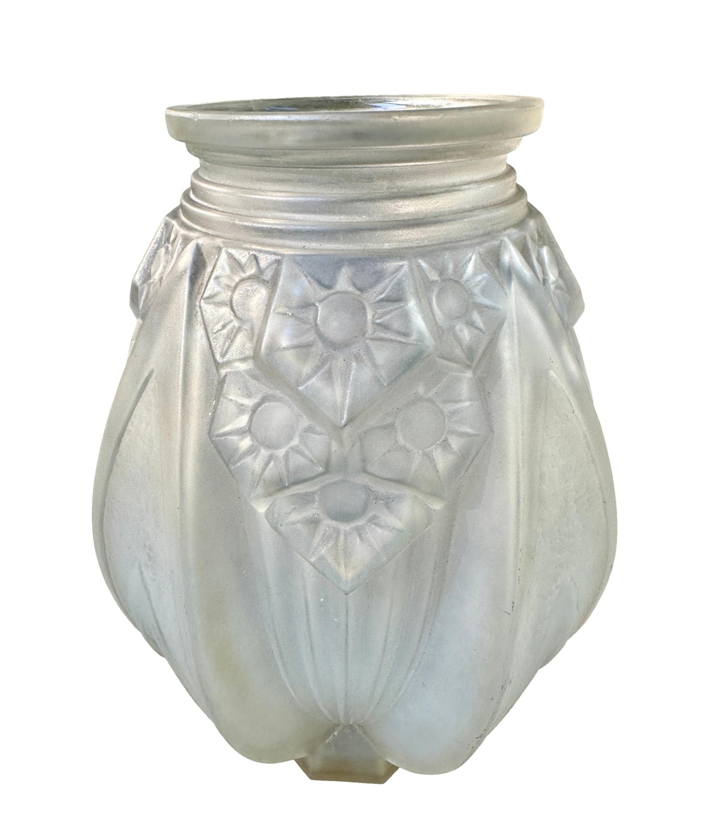 Muller Frères Art Deco Glass Vase