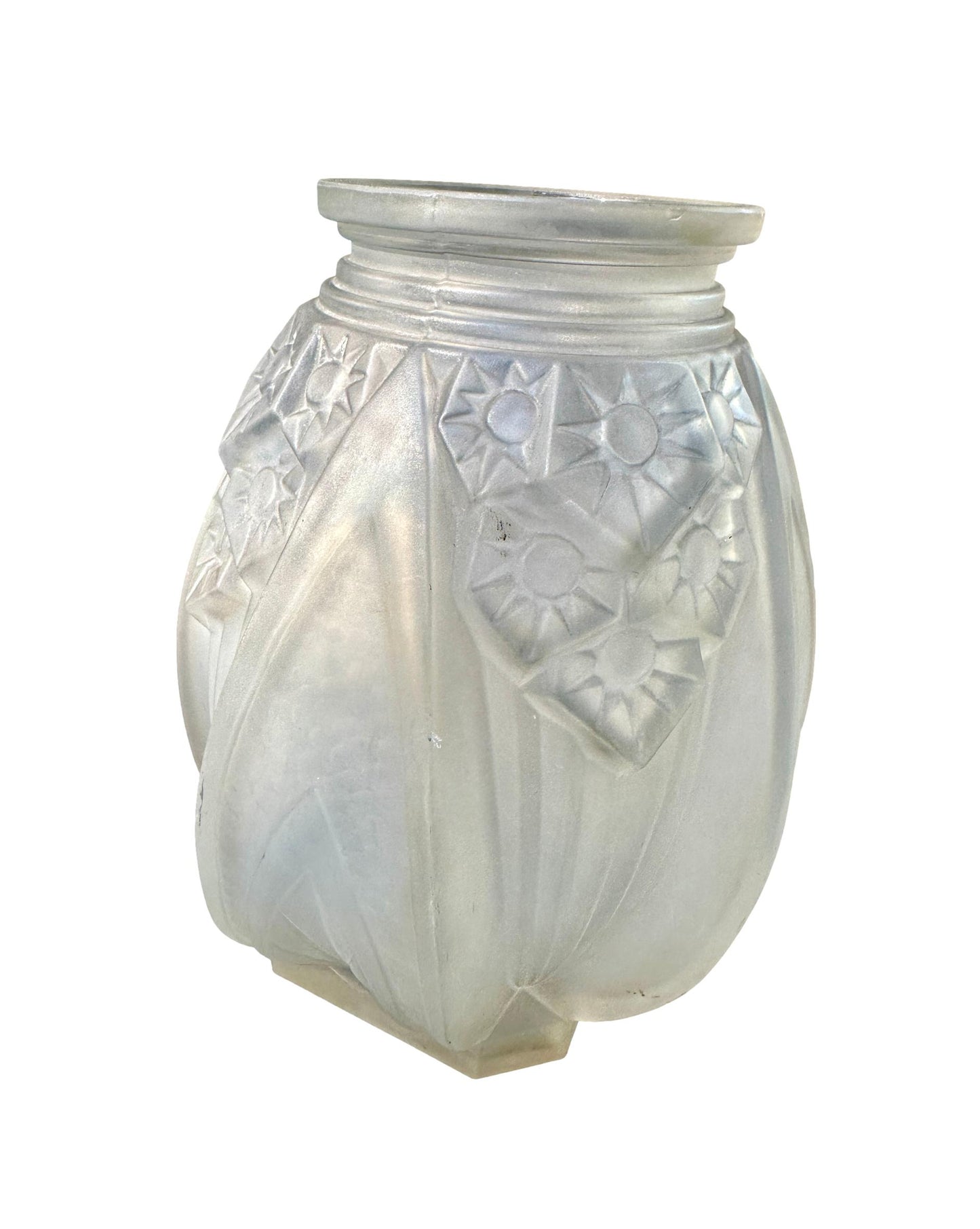 Muller Frères Art Deco Glass Vase