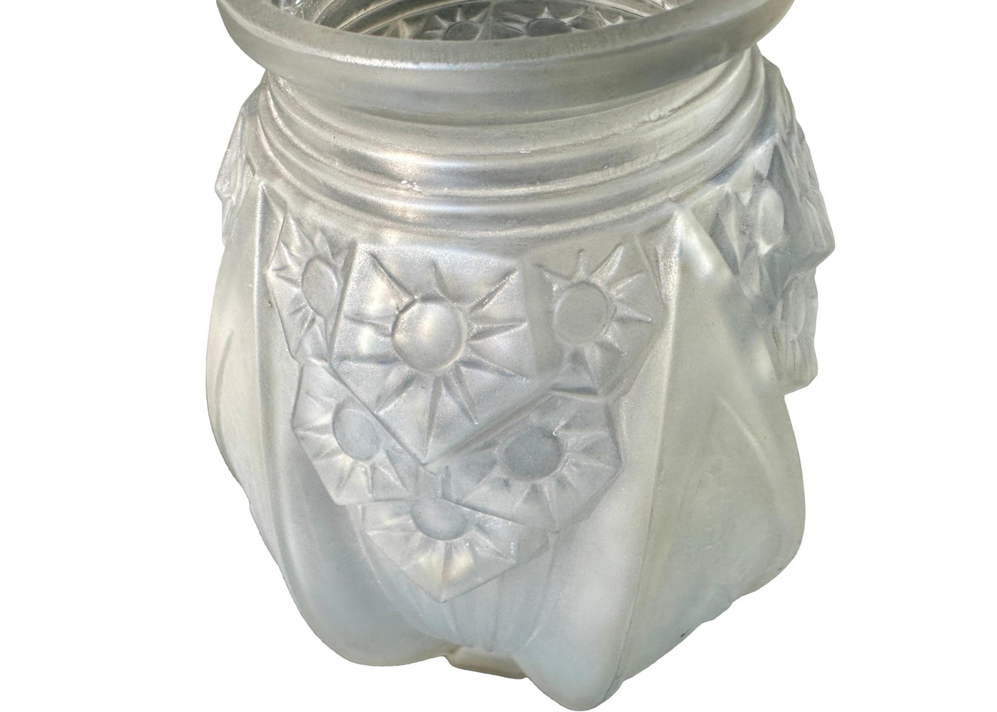 Muller Frères Art Deco Glass Vase