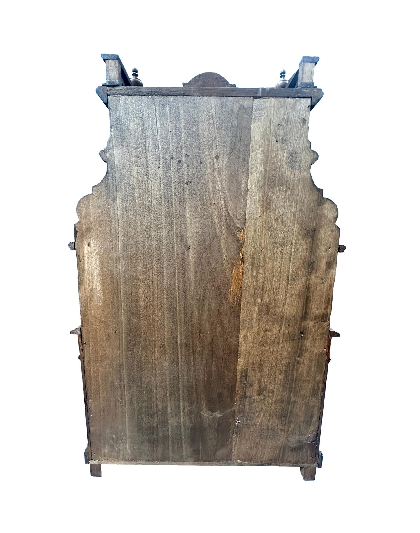 French 1920 Miniature Buffet Cabinet in Solid Walnut, Antique Doll Furniture