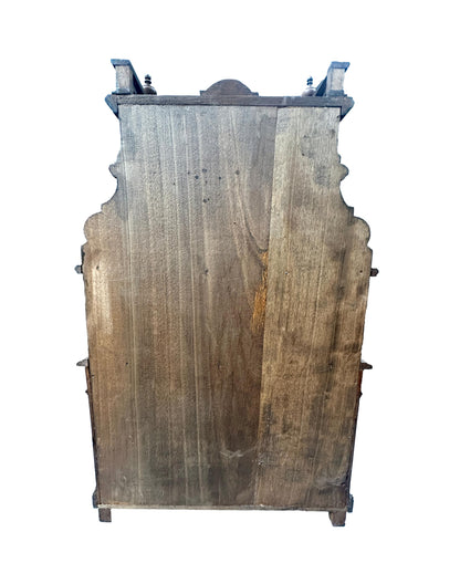 French 1920 Miniature Buffet Cabinet in Solid Walnut, Antique Doll Furniture