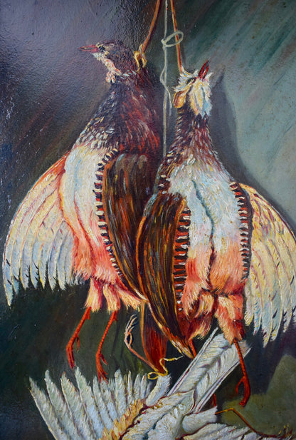 Hunt Trophy Oil Painting Game Birds