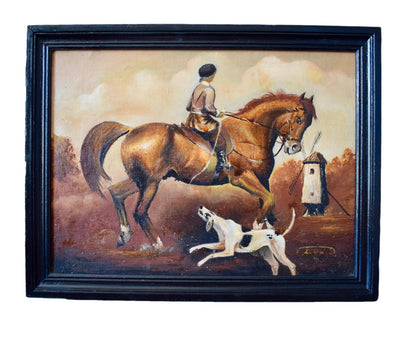 Oil on Canvas Hunting Scene