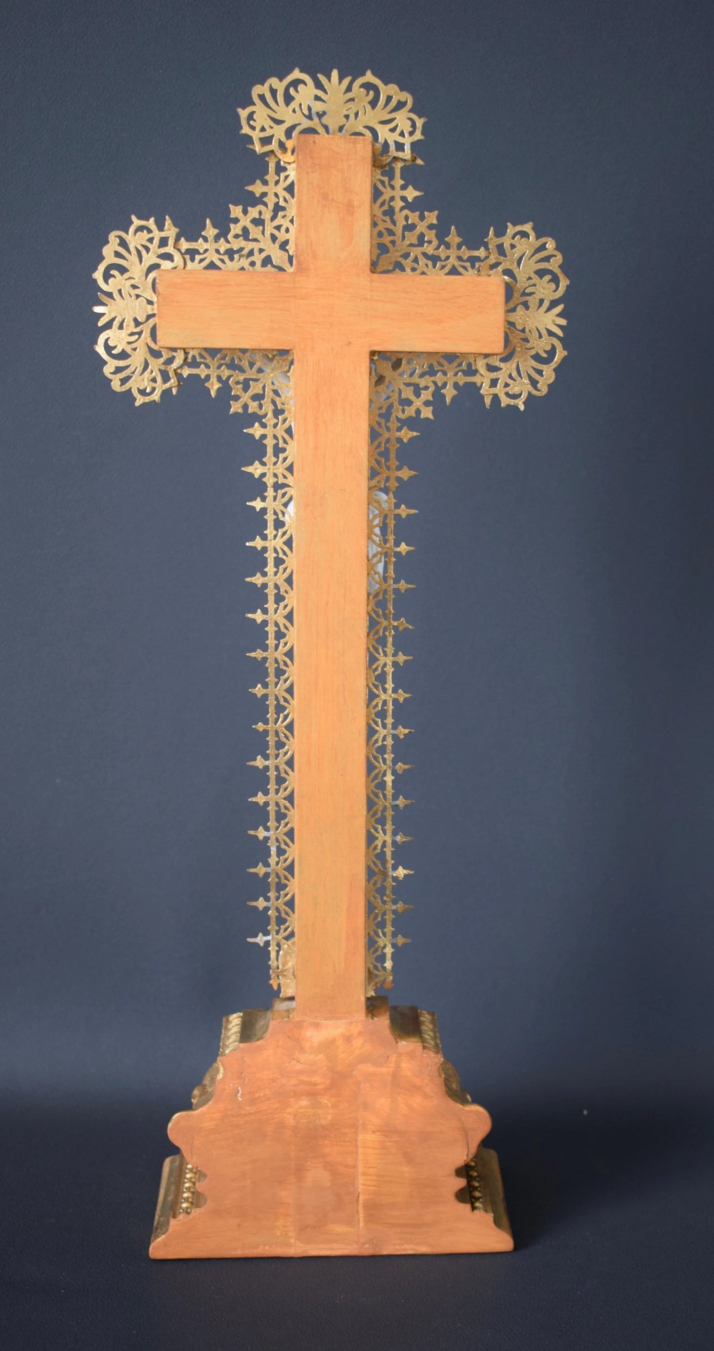 16" Antique Wooden Crucifix