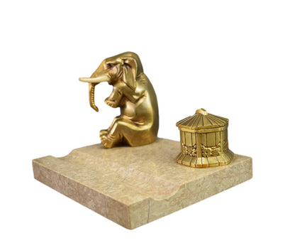 Art Deco French Elephant Inkwell