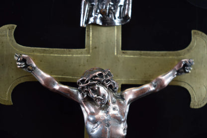 Wall Black Marble Cross Crucifix 19th