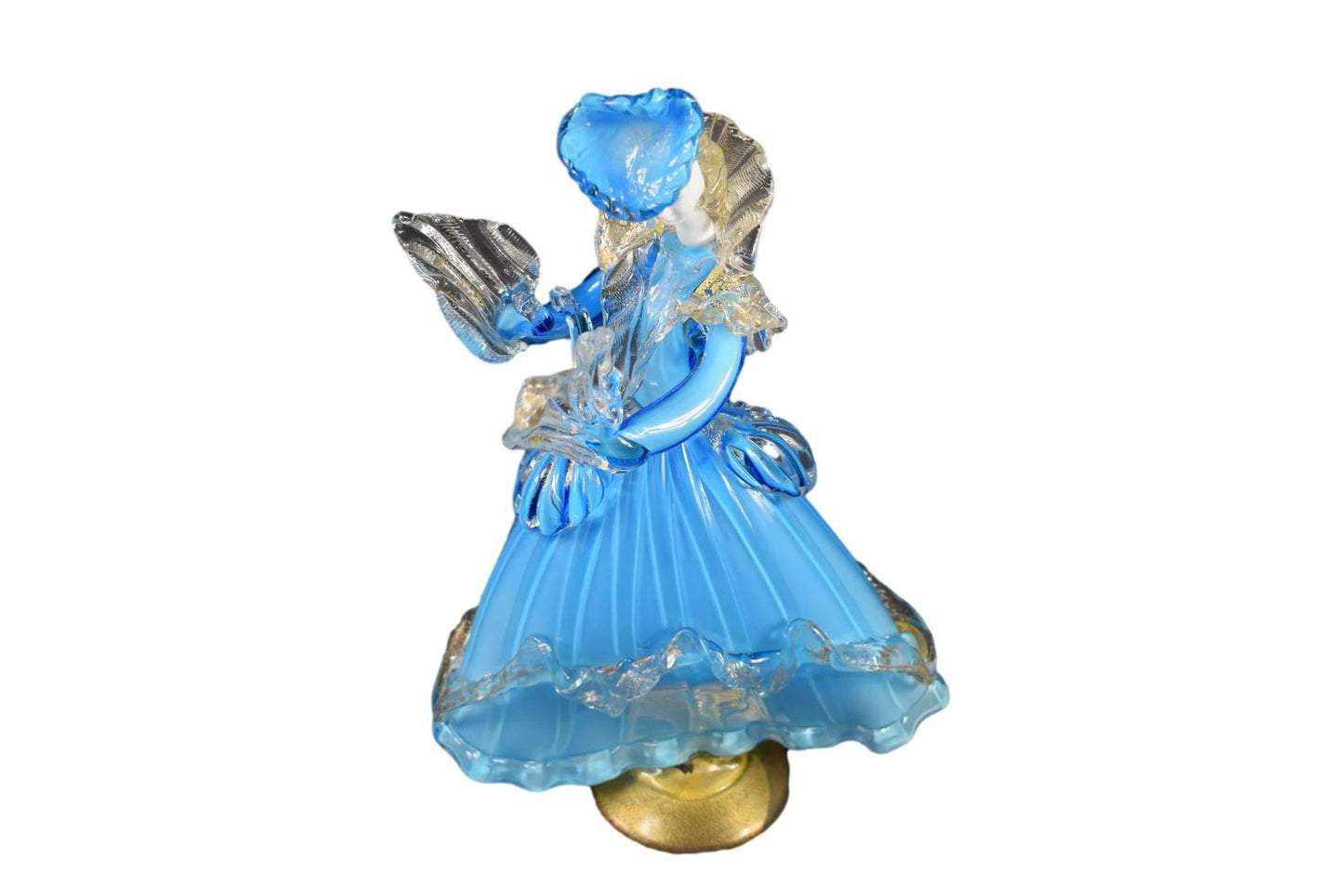 Woman Figurine Murano Glass Opaline