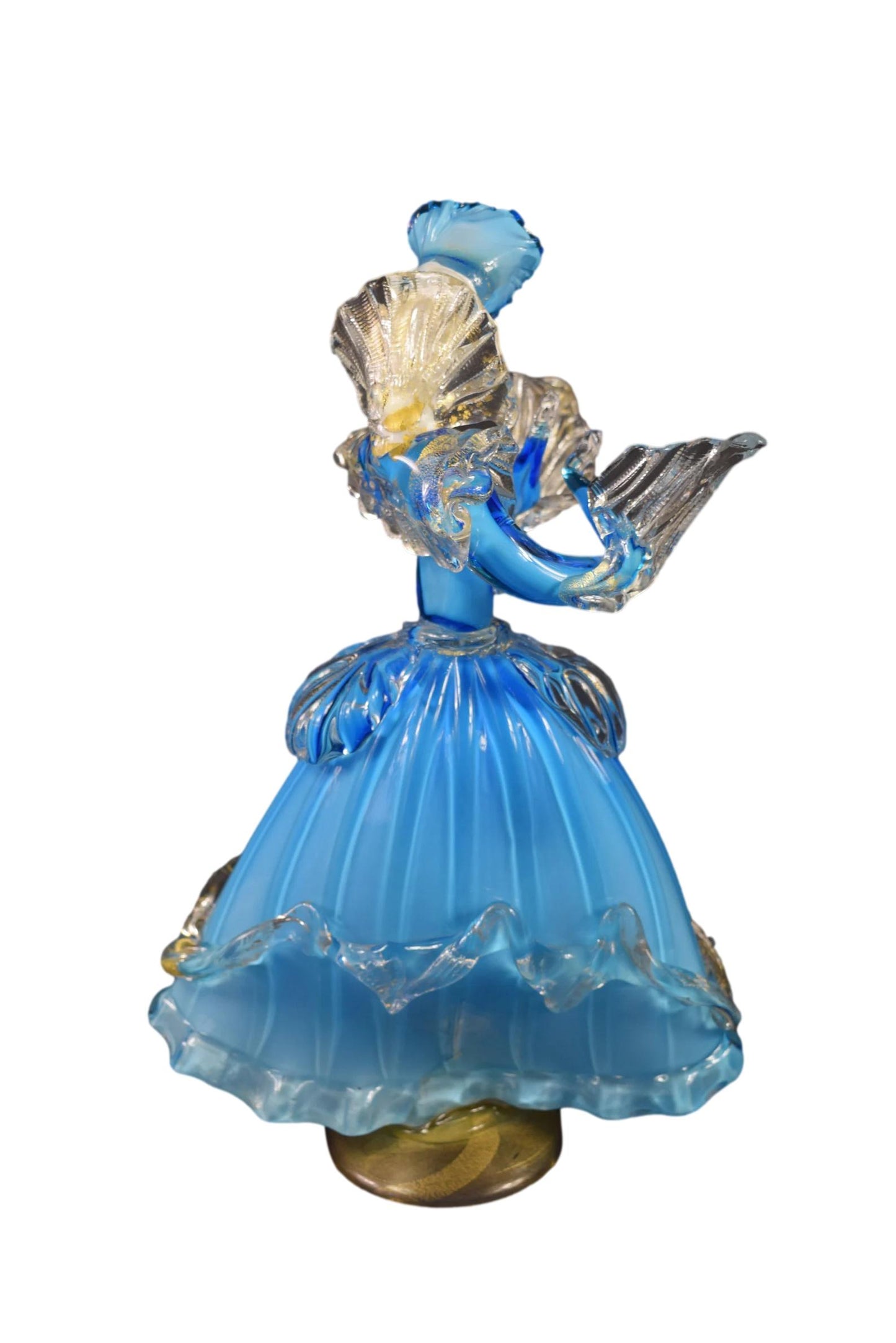 Woman Figurine Murano Glass Opaline