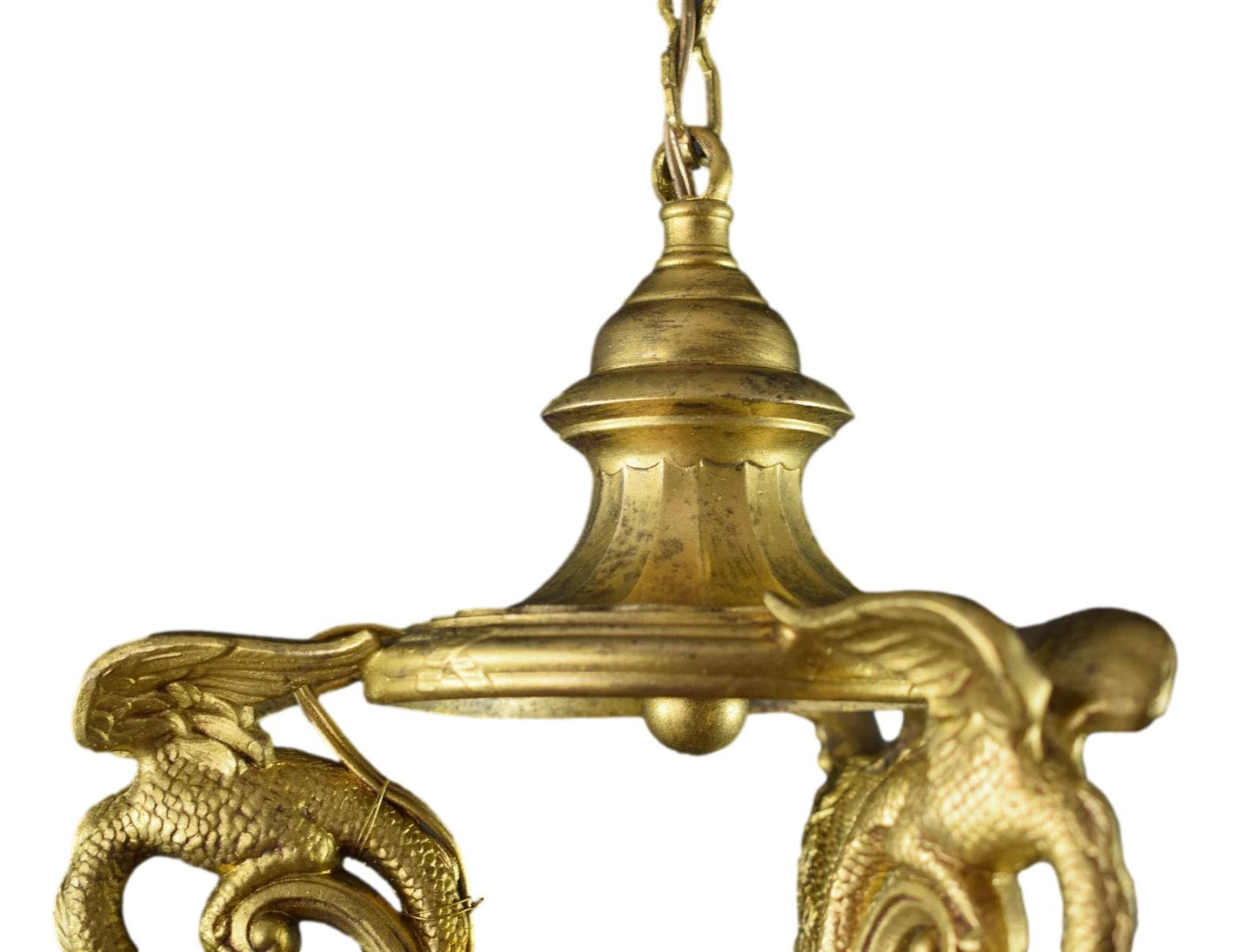 Gothic Bronze Lantern Griffin