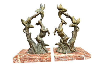 Art Deco Pair of Bookends Deer VERA