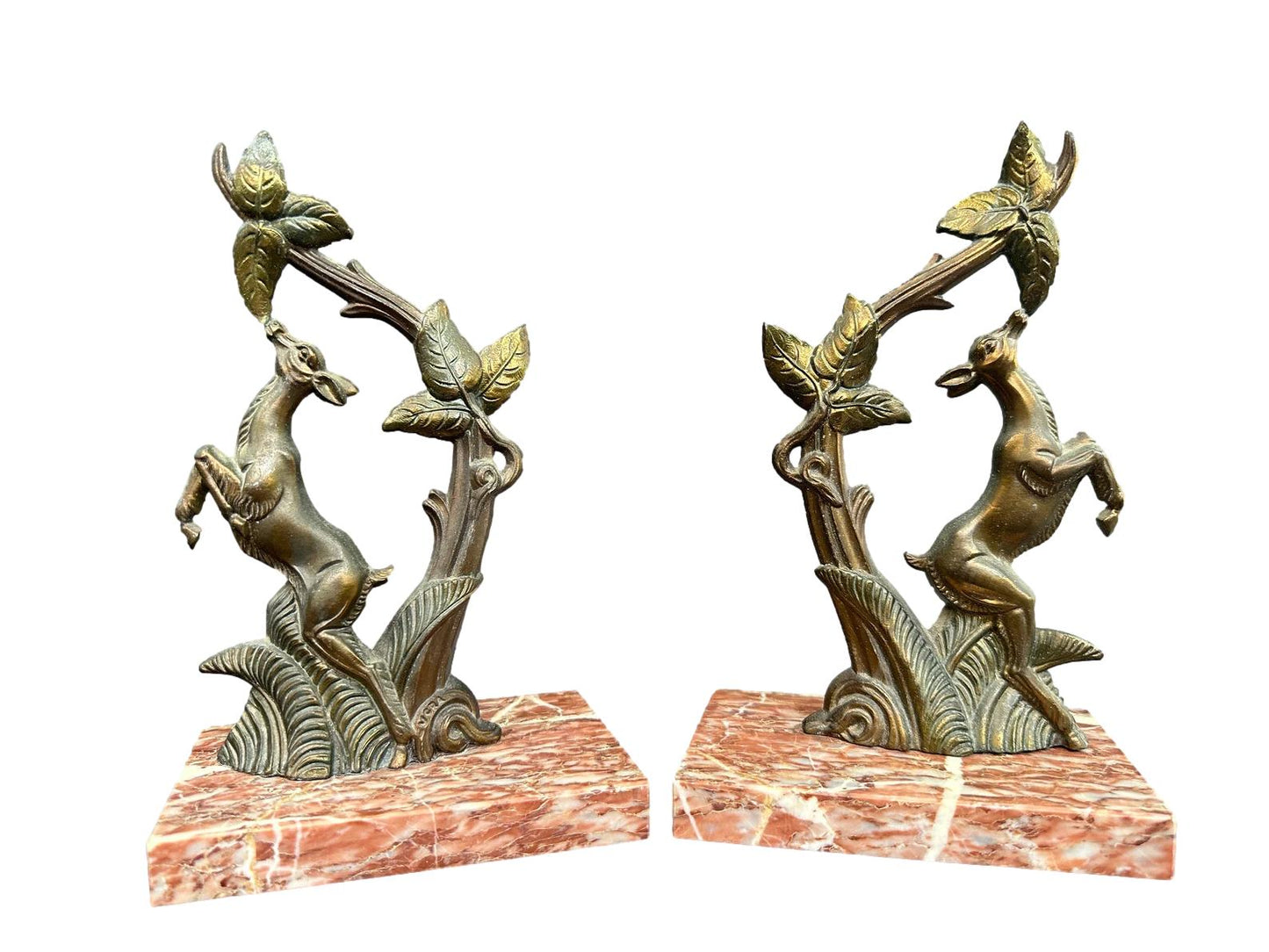 Art Deco Pair of Bookends Deer VERA