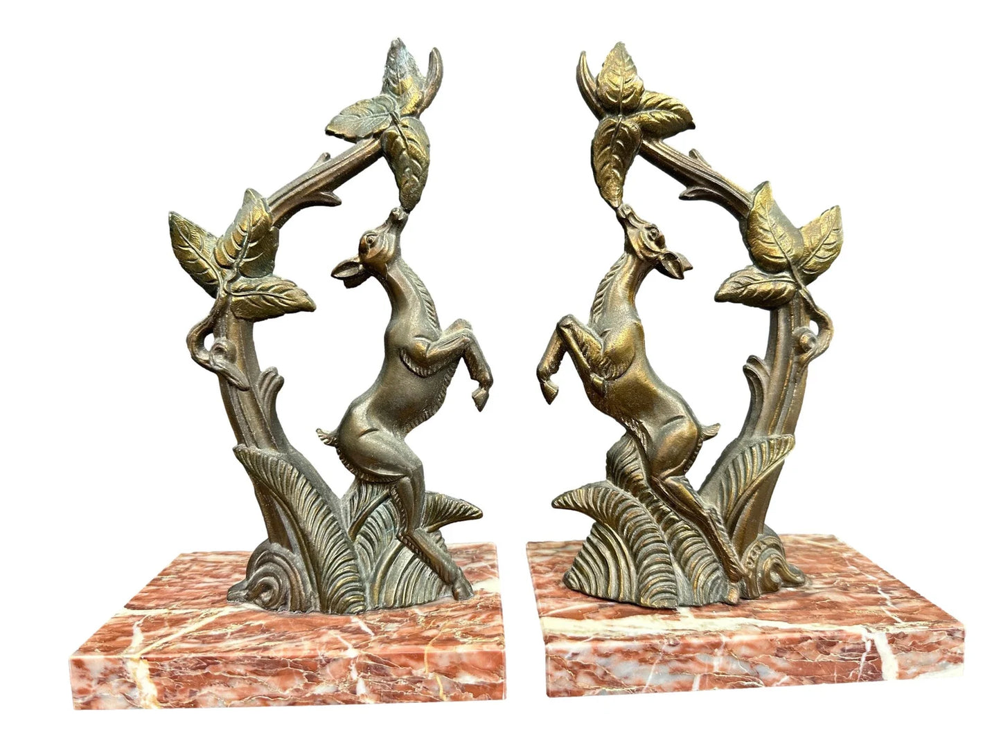 Art Deco Pair of Bookends Deer VERA