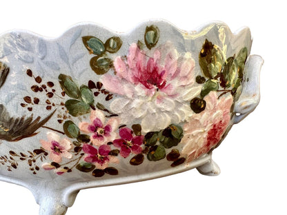 Impressionist Art Nouveau Majolica Planter