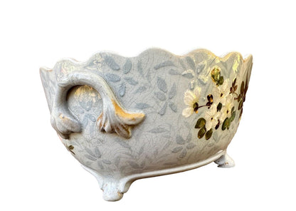 Impressionist Art Nouveau Majolica Planter