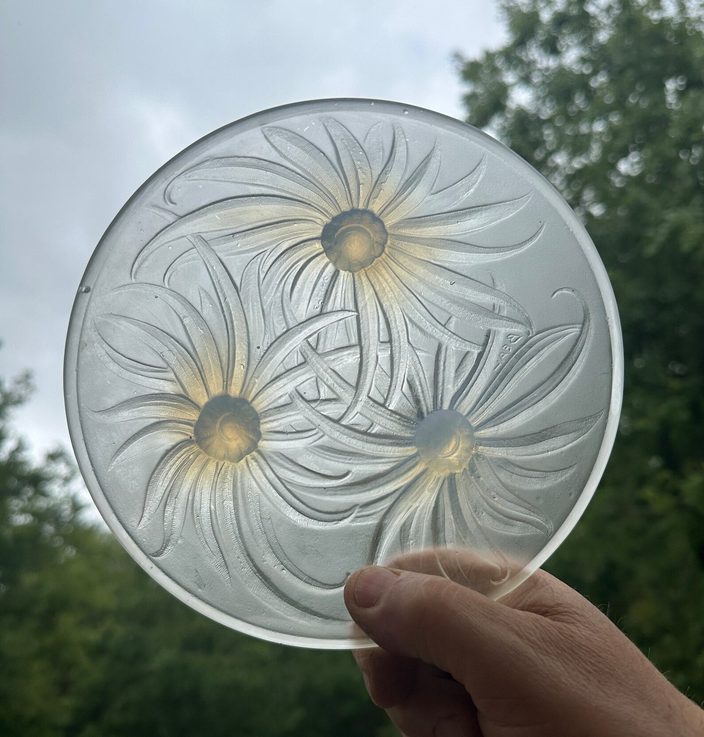 Art Deco French Glass Bowl Etling Beal