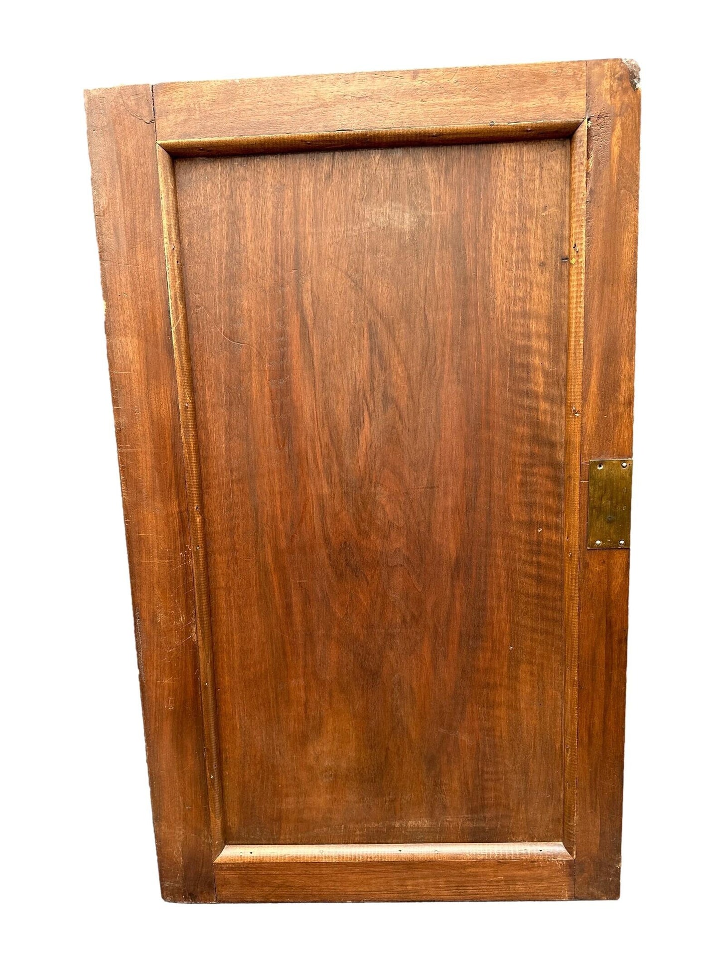 19th Large Carved Wood Cabinet Door Couple of Birds