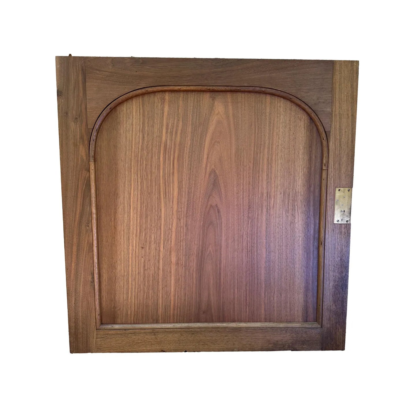 Art Nouveau Hand Carved Walnut Wood Cabinet Door