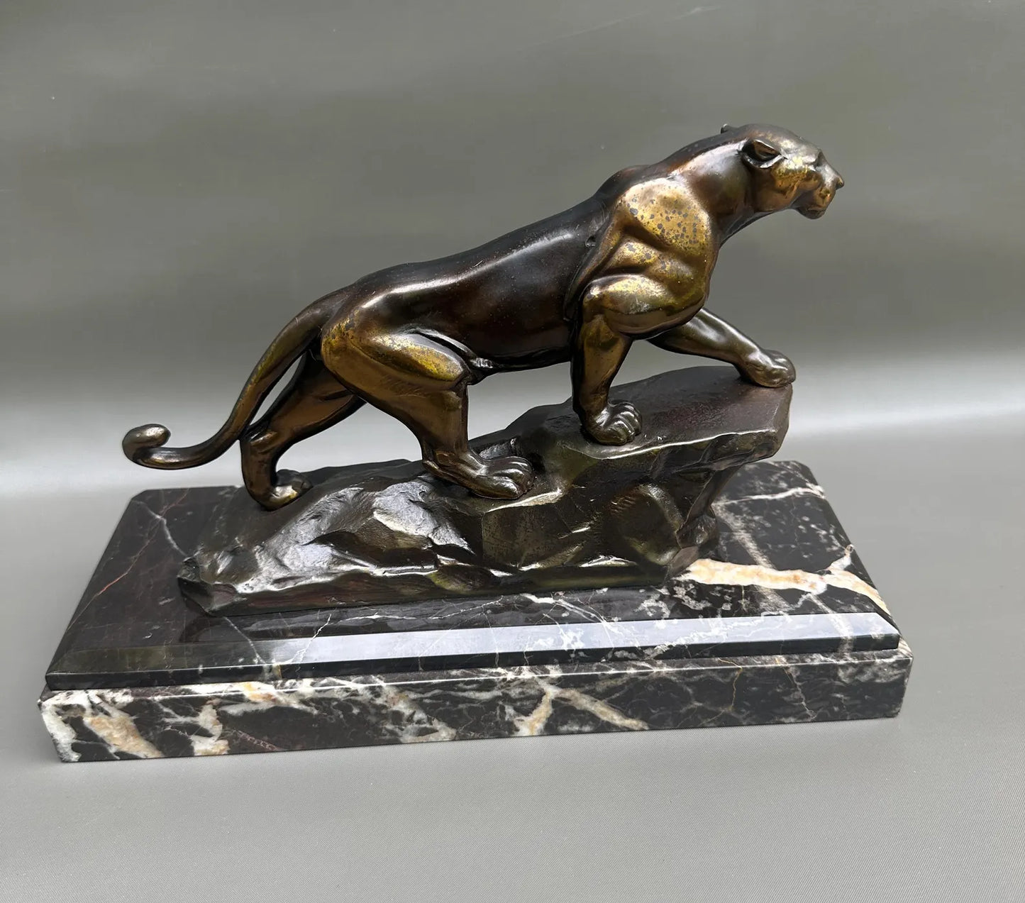 Art Deco Panther Sculpture, 1930s