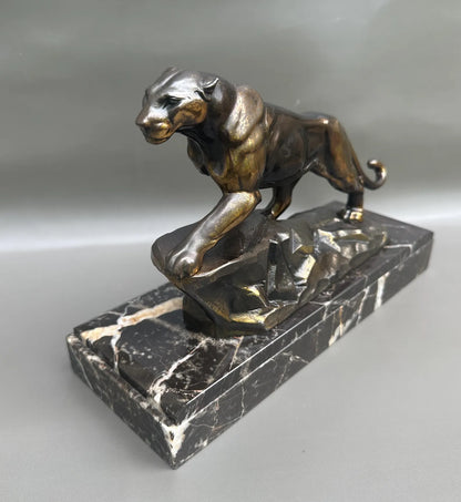 Art Deco Panther Sculpture, 1930s