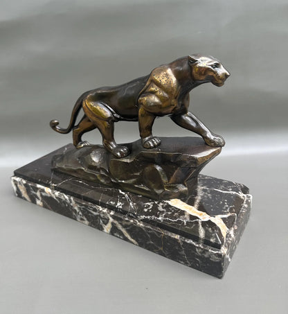 Art Deco Panther Sculpture, 1930s