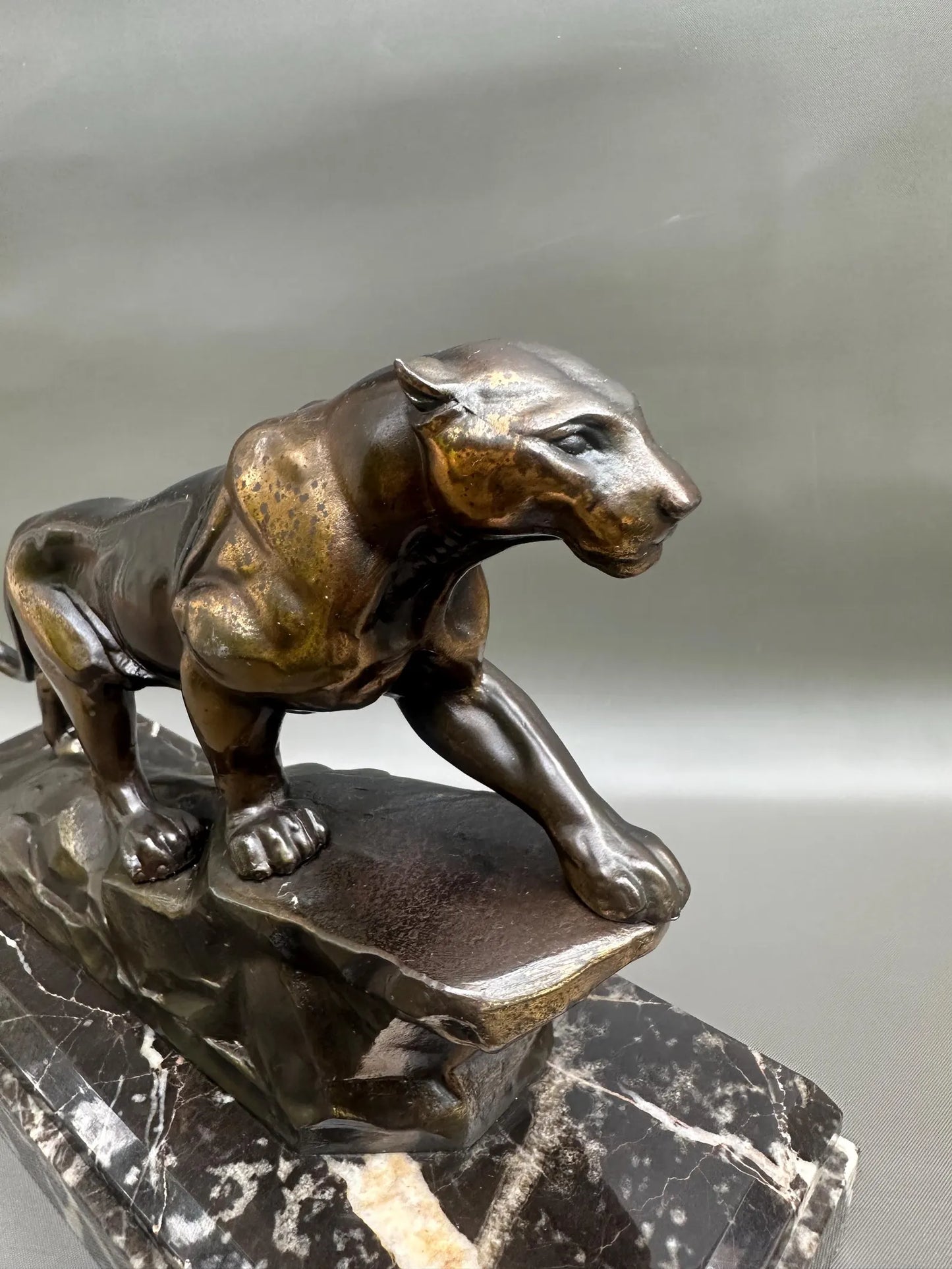 Art Deco Panther Sculpture, 1930s