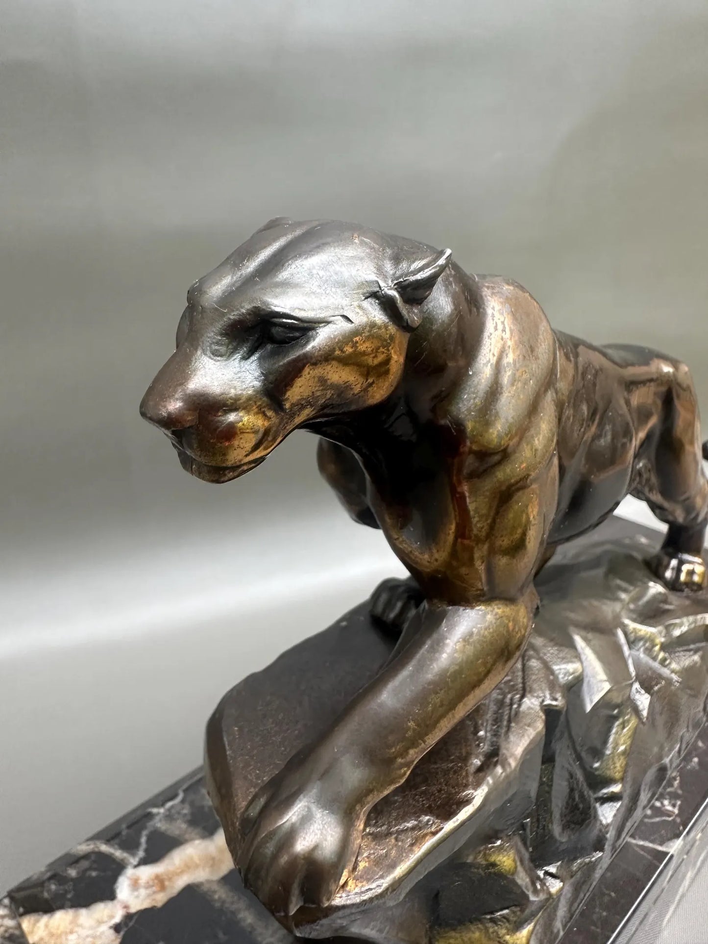 Art Deco Panther Sculpture, 1930s